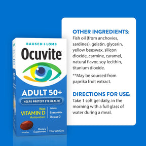 Ocuvite Original Bausch Lomb 50 Soft Gels