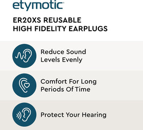 Protetor Auricular Musico Ety Hd Etymotic Er20xs - Standard