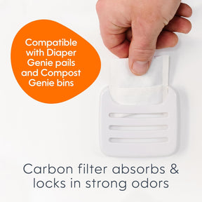 4 X Refis De Filtros De Carvão Diaper Genie - Refil