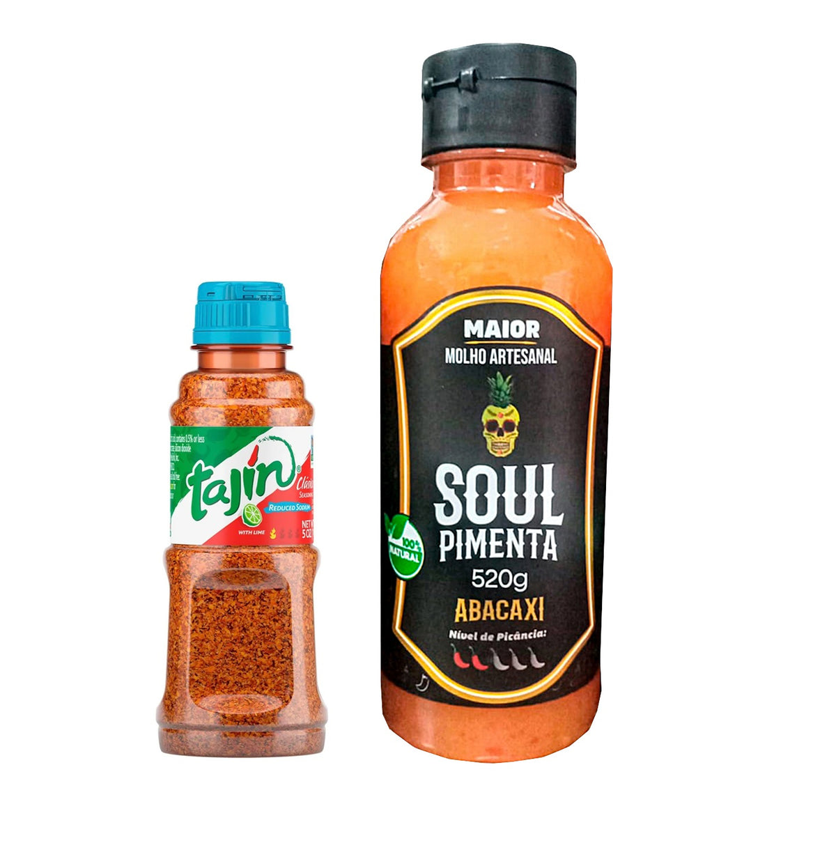 Tajin baixo Sodio Com Limão + Pimenta Abacaxi Artesanal Soul
