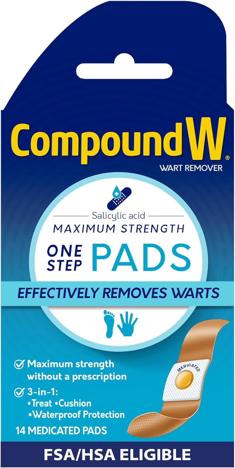 Compound W - Removedor Verrugas Ác Salicilico - 14 Adesivos