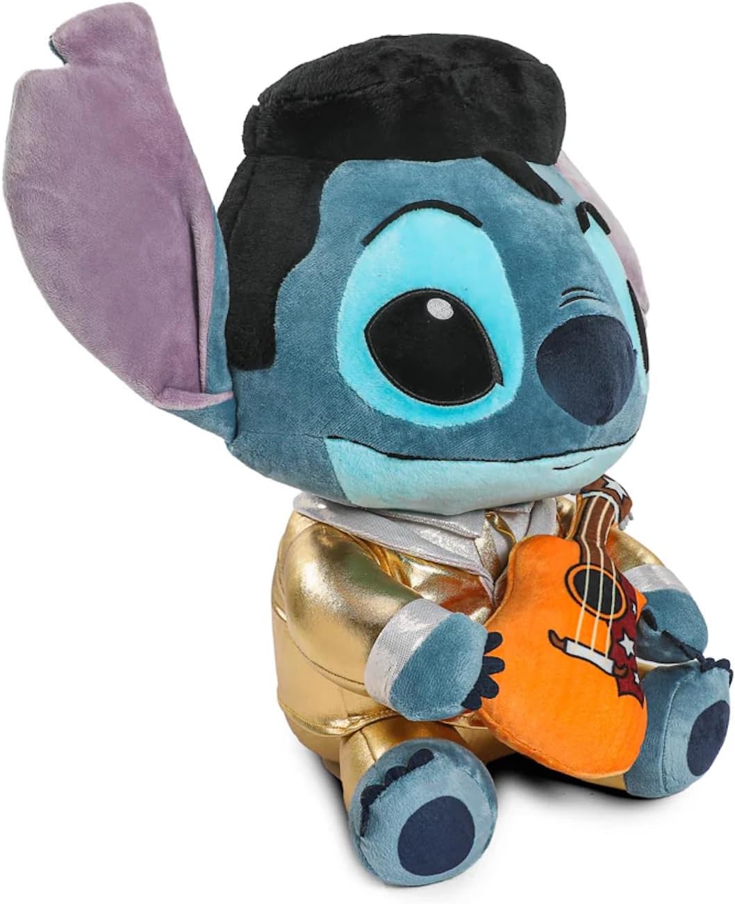 Pelúcia Disney Stitch Traje Elvis Vibratório Gigante - 40cm