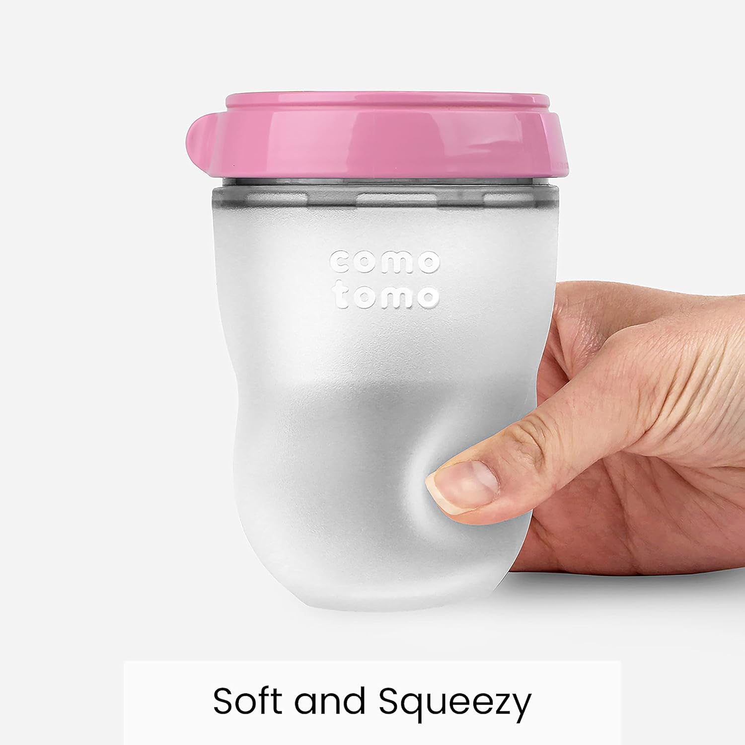 Mamadeira Como Tomo Silicone Anti Cólica - 250 Ml - Rosa