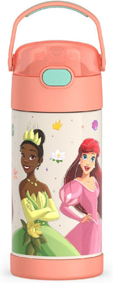 Thermos Funtainer Garrafa Têrmica 355ml Princesas Disney