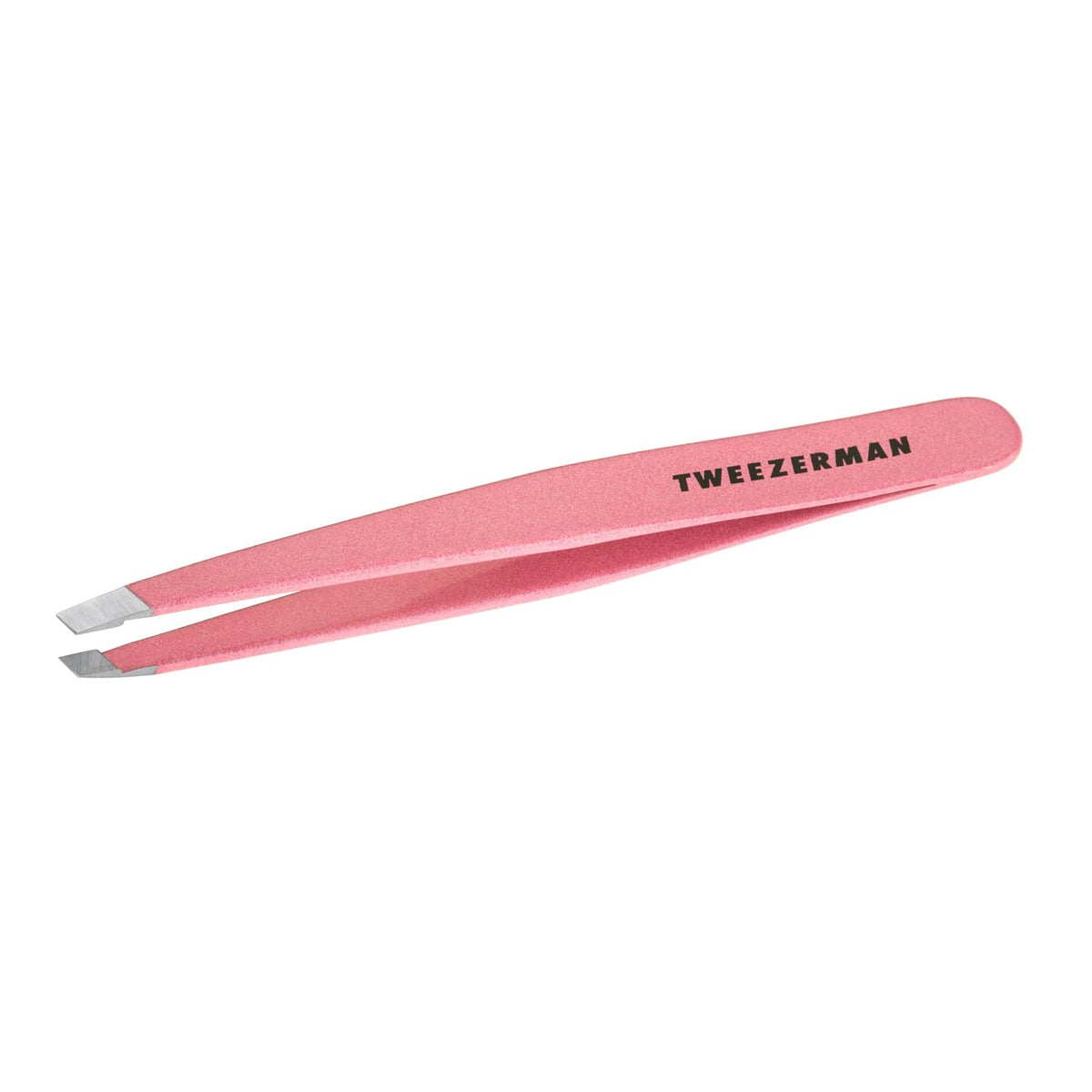 Tweezerman Pinça Slant Inclinada Inoxidável Original 9,5cm - Rosa Claro