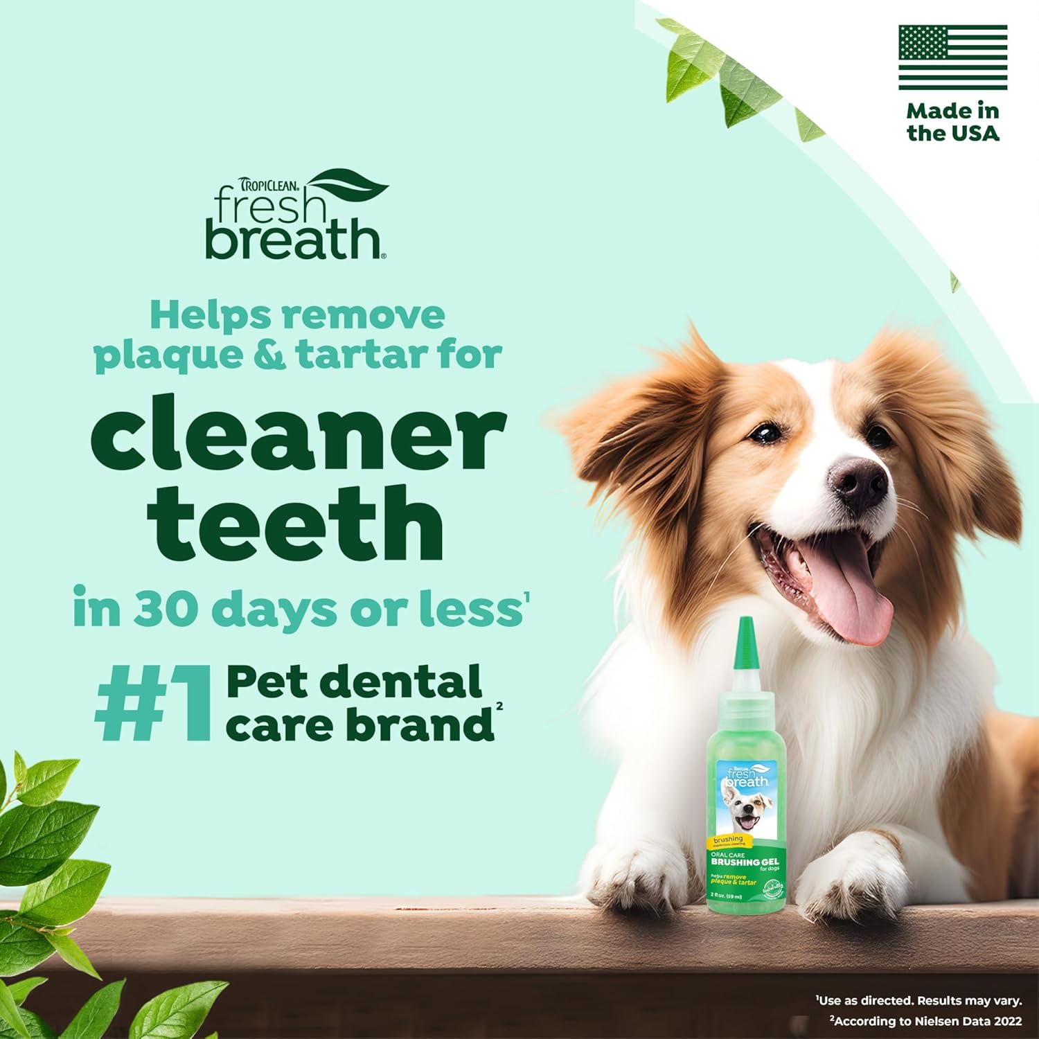 Tropiclean Fresh Breath Brushing Gel Removedor Tártaro 59ml