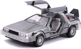 Miniatura Jada Delorean DMC-12 1:24 Cinza Prateado
