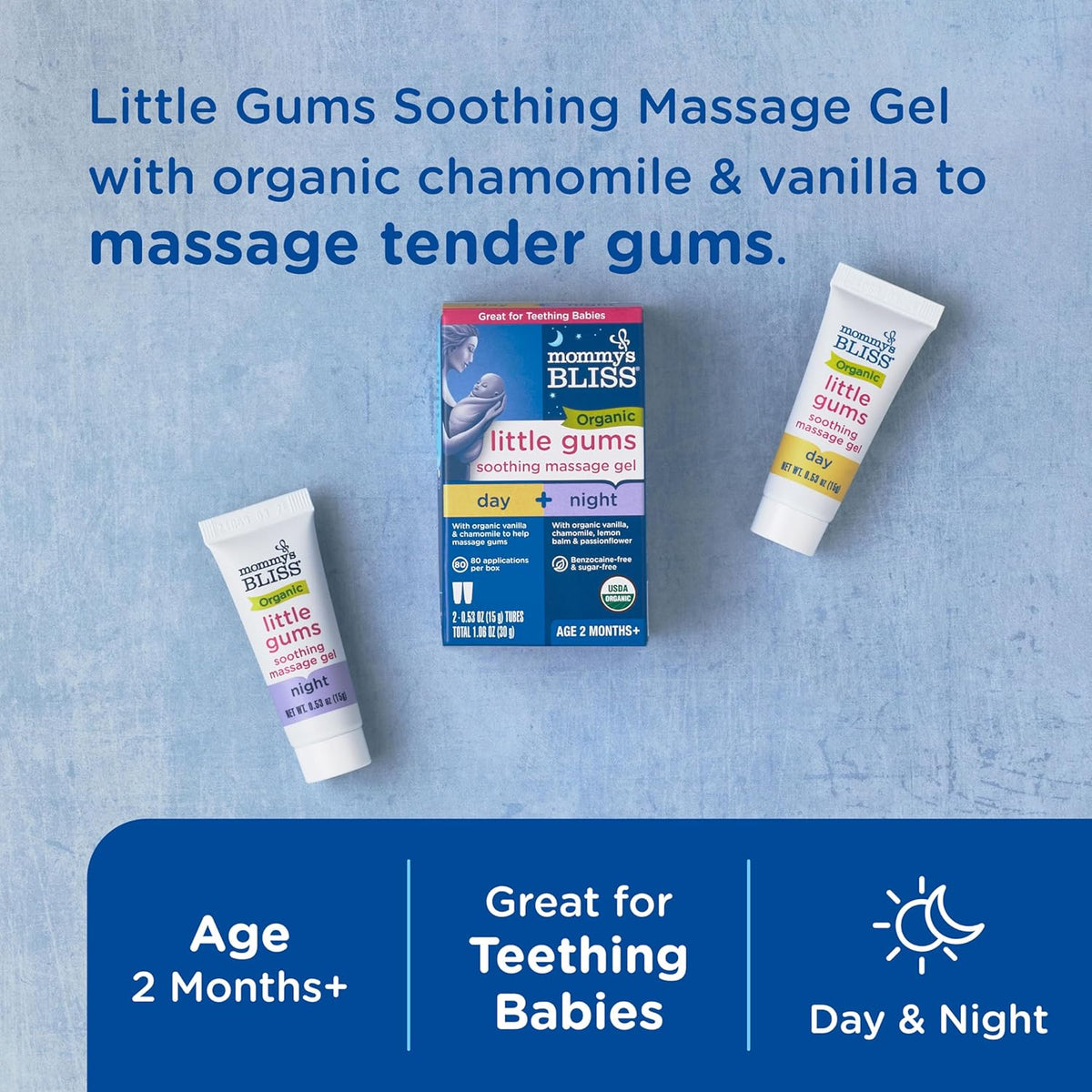 Gel De Massagem Calmante P/ Bebês Mommy's Bliss 15g Cada