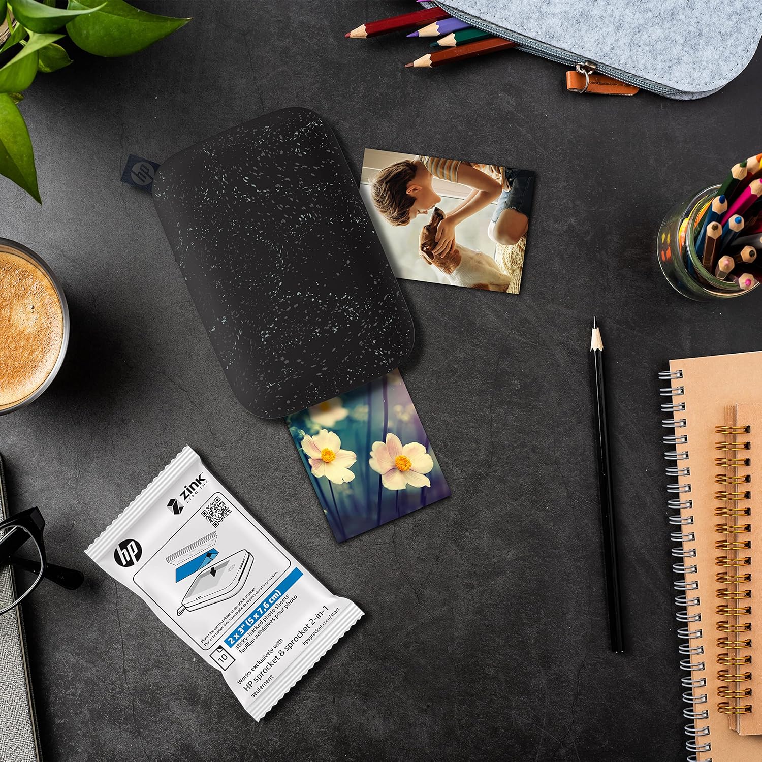 Hp Papel Fotografico Sprocket 20 Folhas