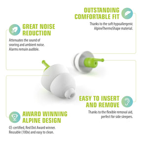 Protetor Auricular Alpine Sleepsoft Dormir Barulho Ronco