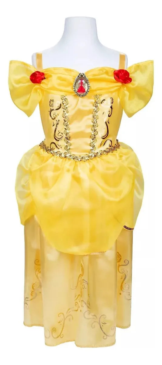 Fantasia Infantil Princesa Bella Disney 4 a 6 anos