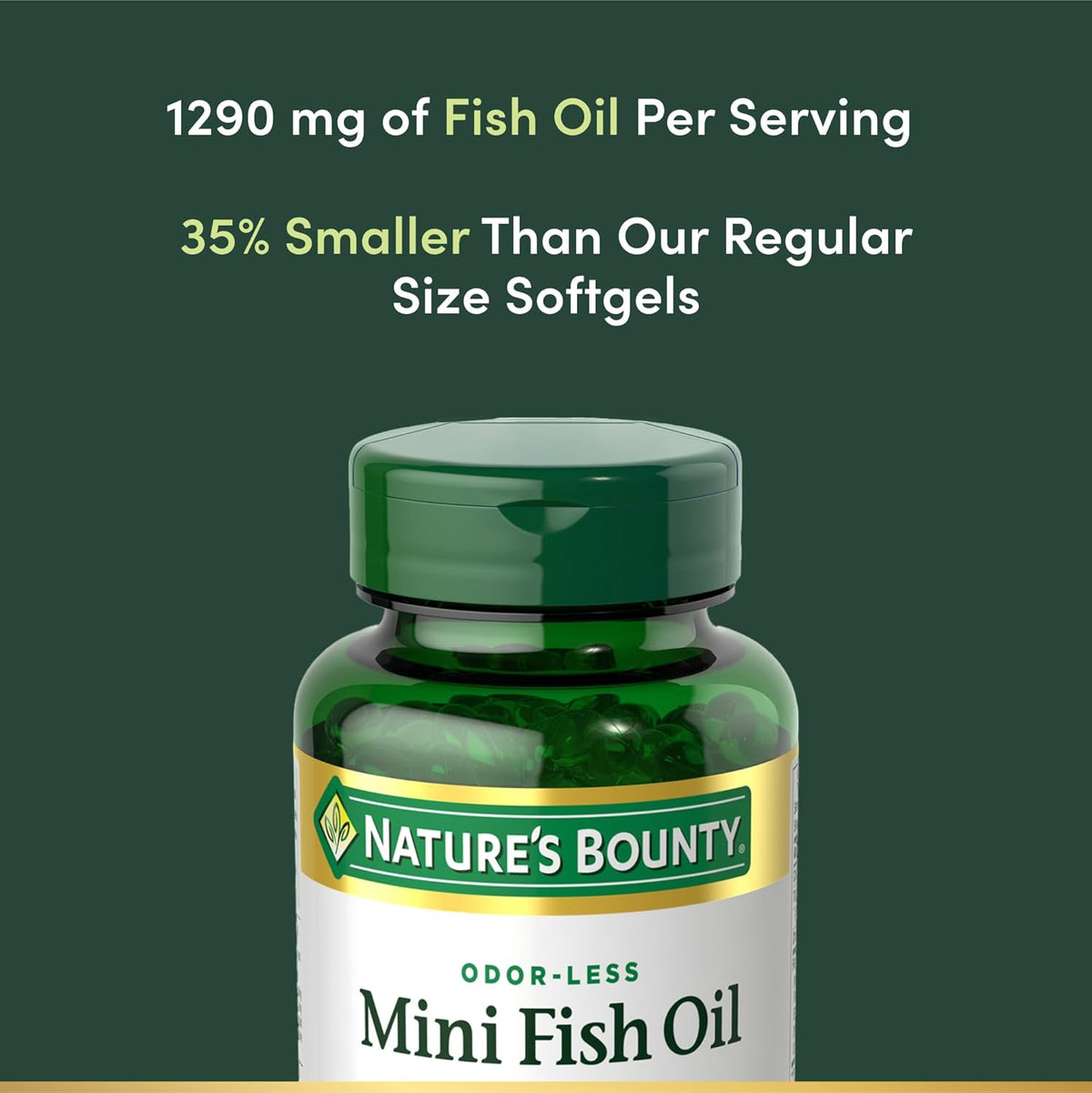 Nature's Bounty - Mini Fish Oil 1290mg - Omega-3 - 900mg