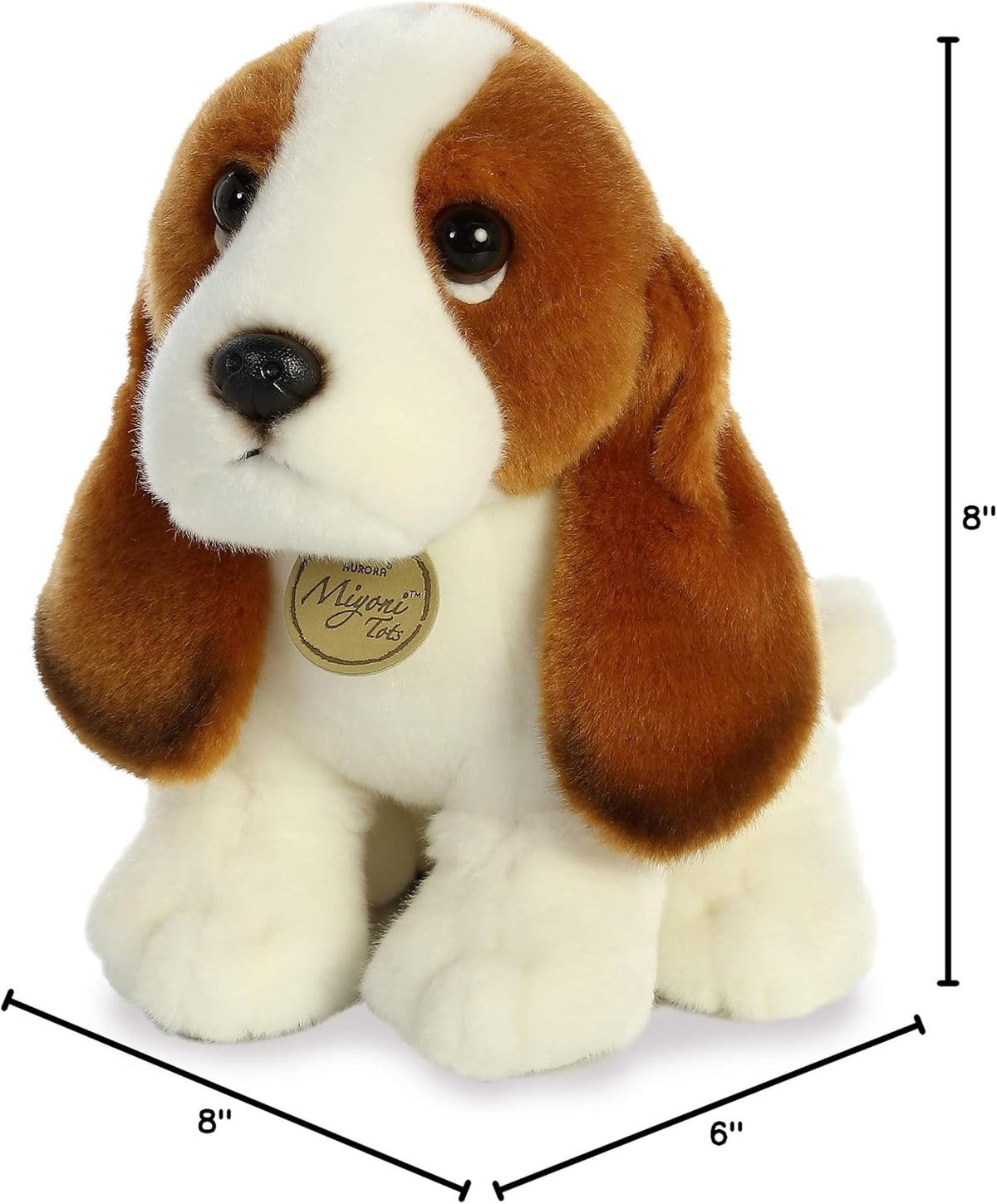 Pelúcia Miyoni Aurora - Basset Hound Filhote