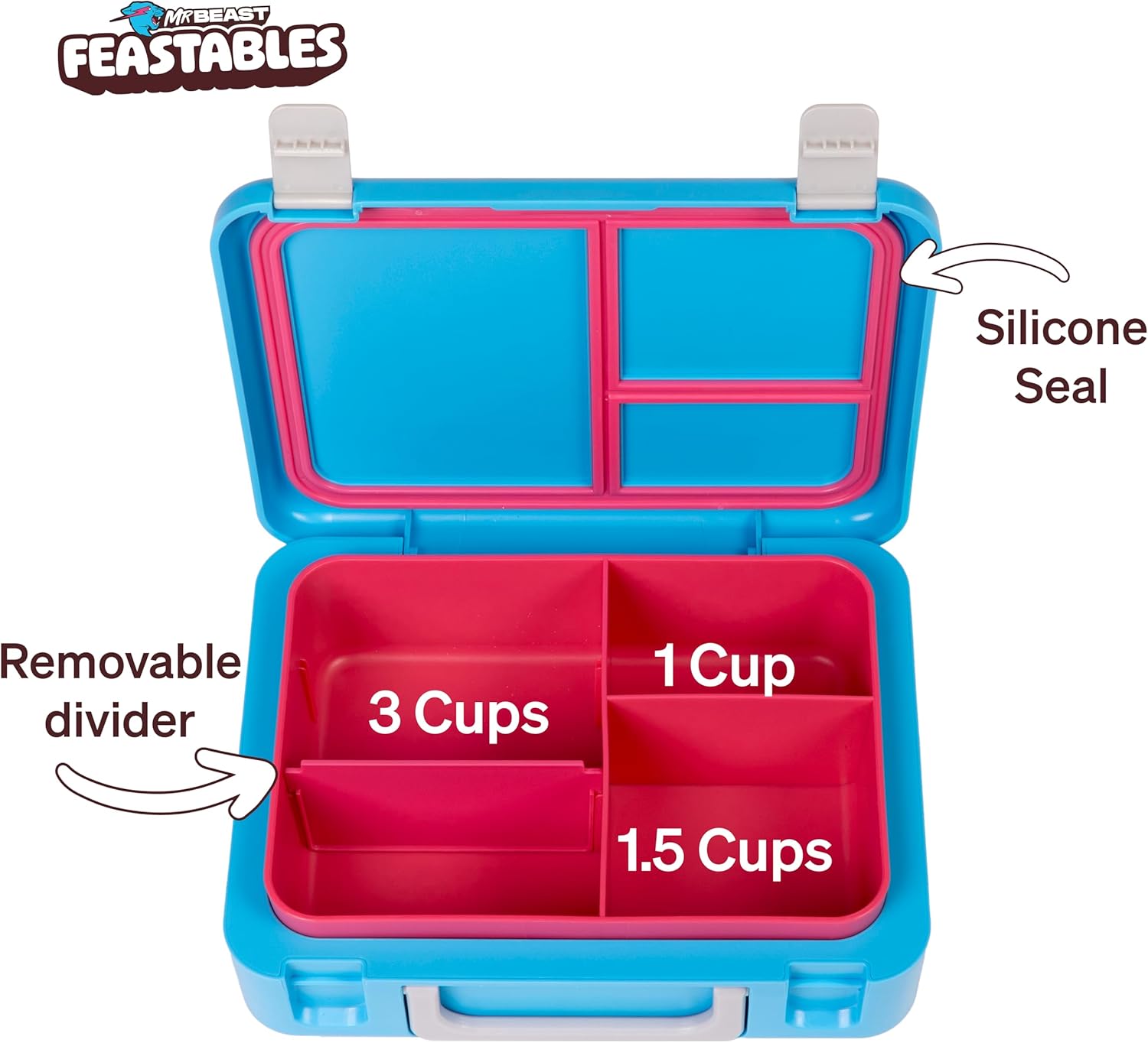 Lancheira Feastables Mrb01204 Lisa Blue - 20cm X 20cm