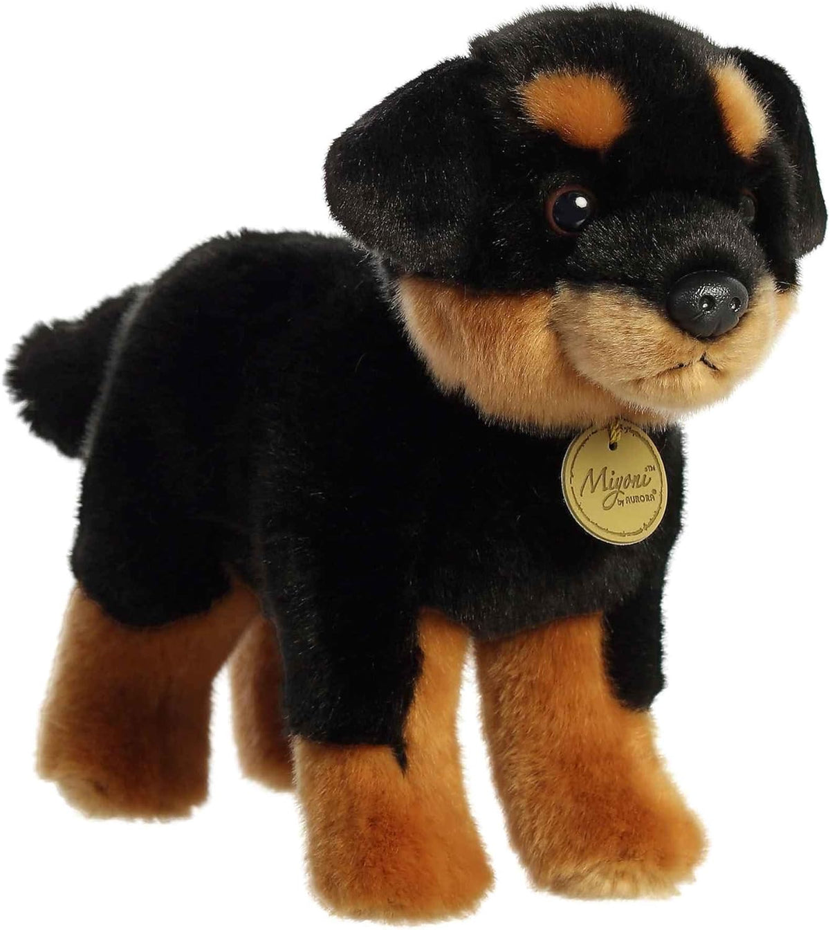 Pelúcia Cachorro Rottweiler Série Miyoni Aurora 20cms Altura