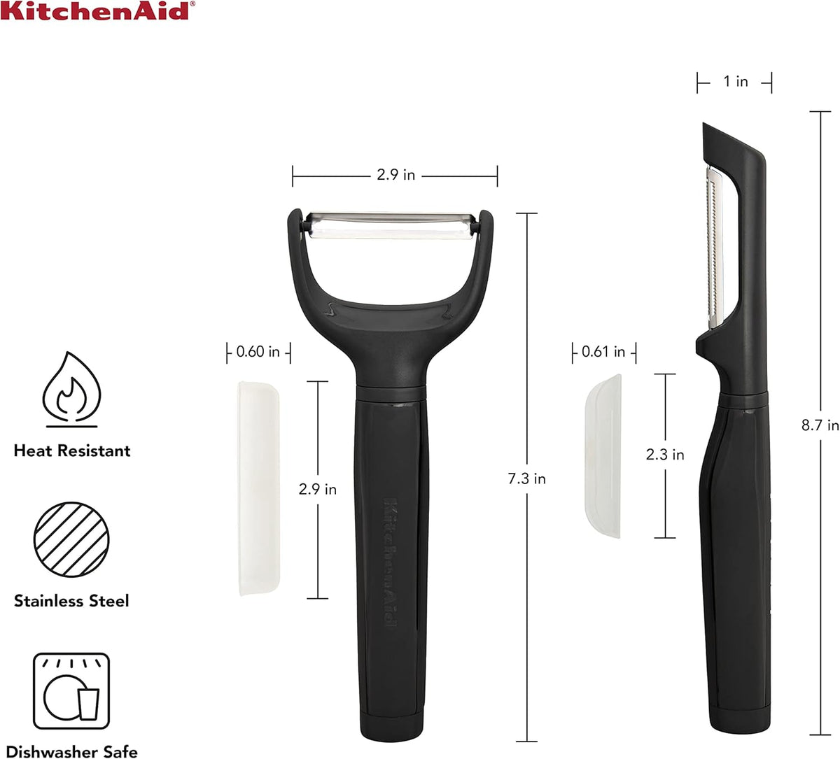 Conjunto Com  2 Peças Peeler Kitchenaid  Universal - Preto