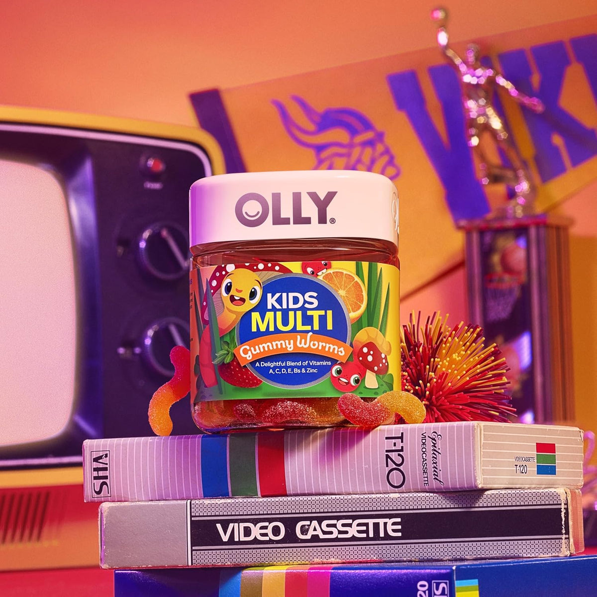 OLLY Kids Multivitamínico Gummy Worms 70 gummys