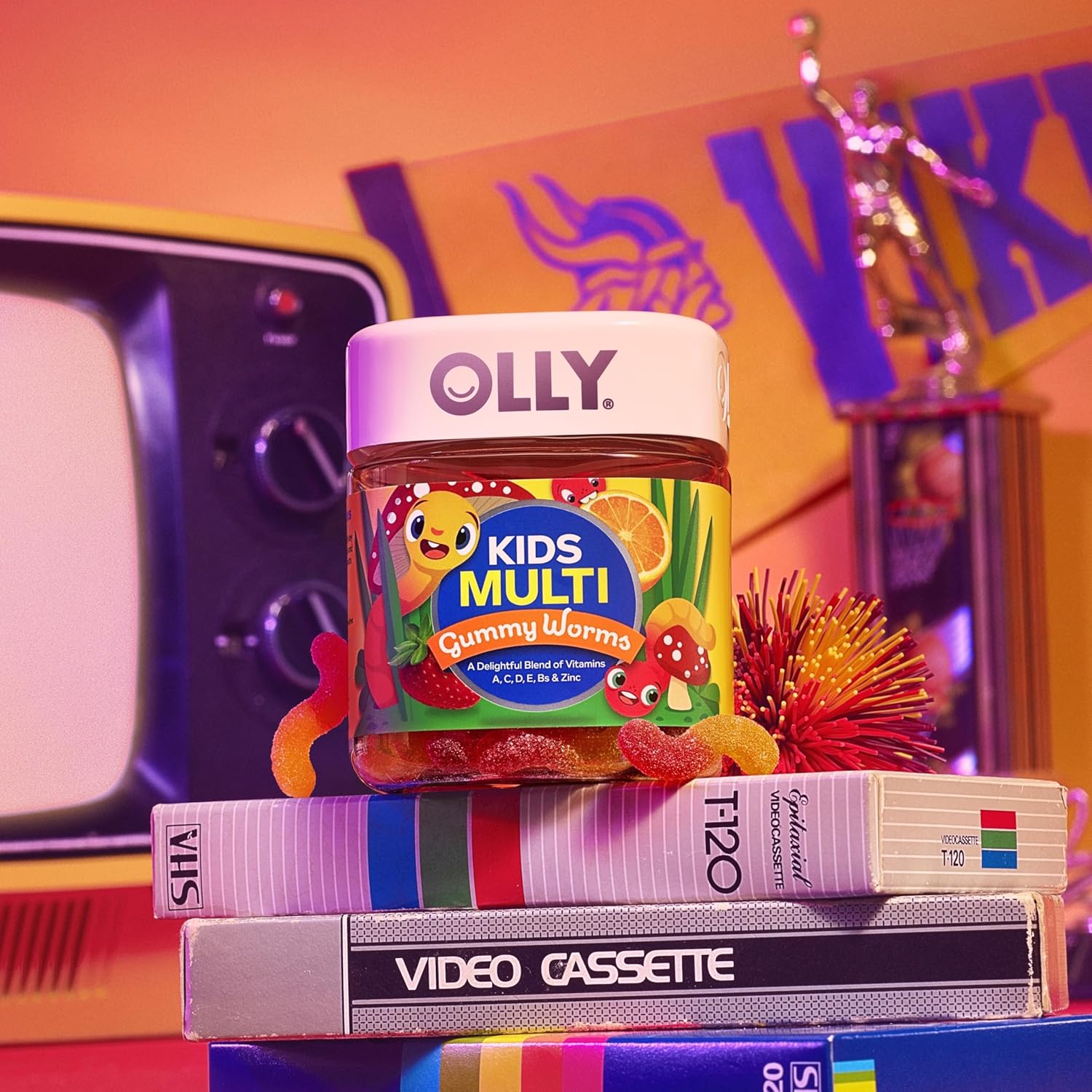 OLLY Kids Multivitamínico Gummy Worms 70 gummys
