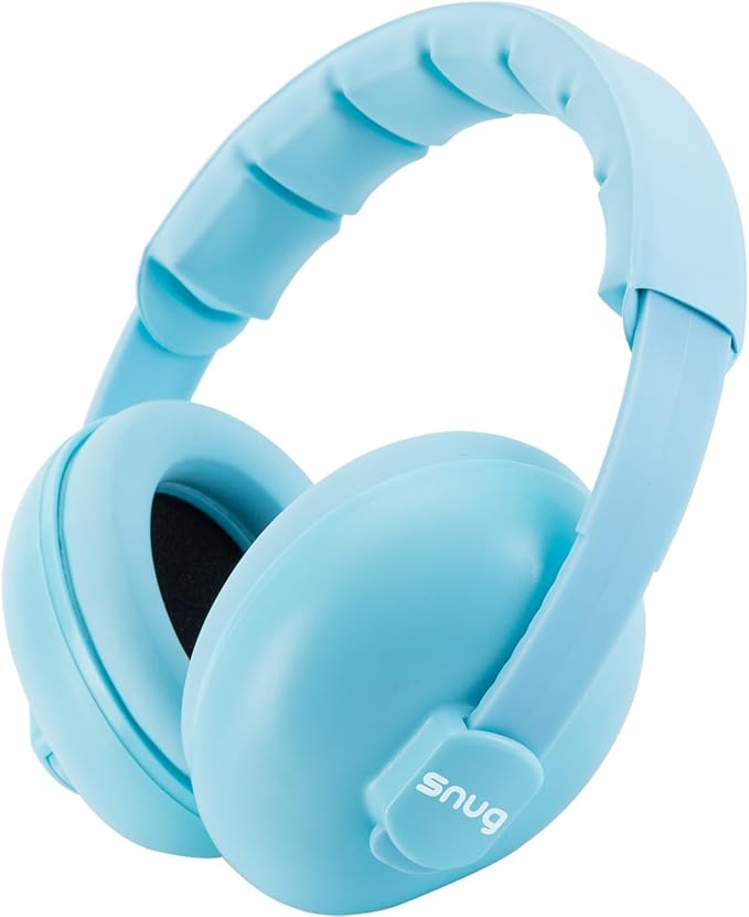 Abafador De Ruidos Snug Azul Para Bebês De 3 Meses A 2 Anos