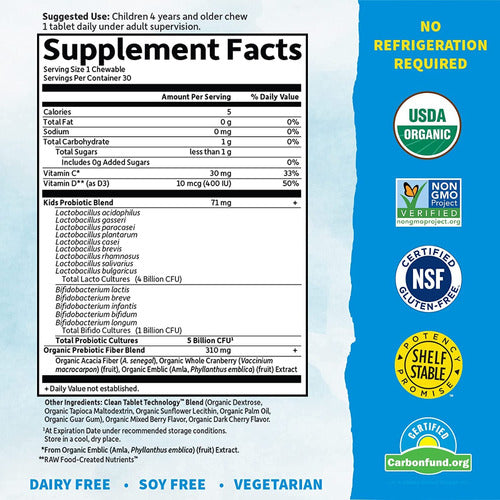 Probiótico Infantil Dr. Formulated 5 Bilhões -14 Strain Kids