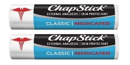 Kit Chapstick Classic Medicated Lip Balm Bastao Original Eua