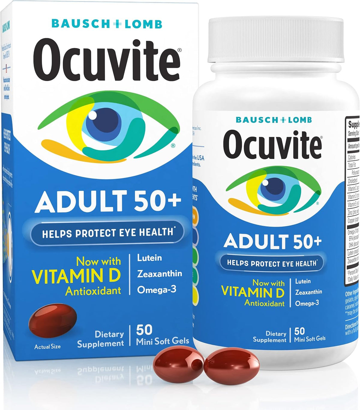 Ocuvite Original Bausch Lomb 50 Soft Gels
