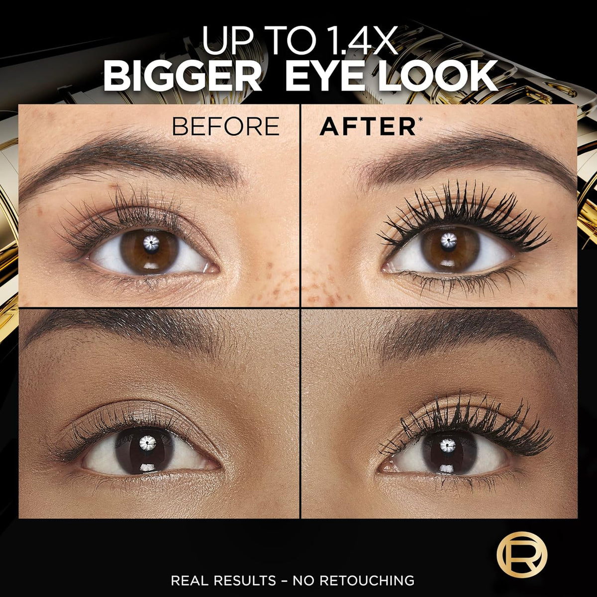 Máscara Cílios Loréal Voluminous Panorama  Black 702