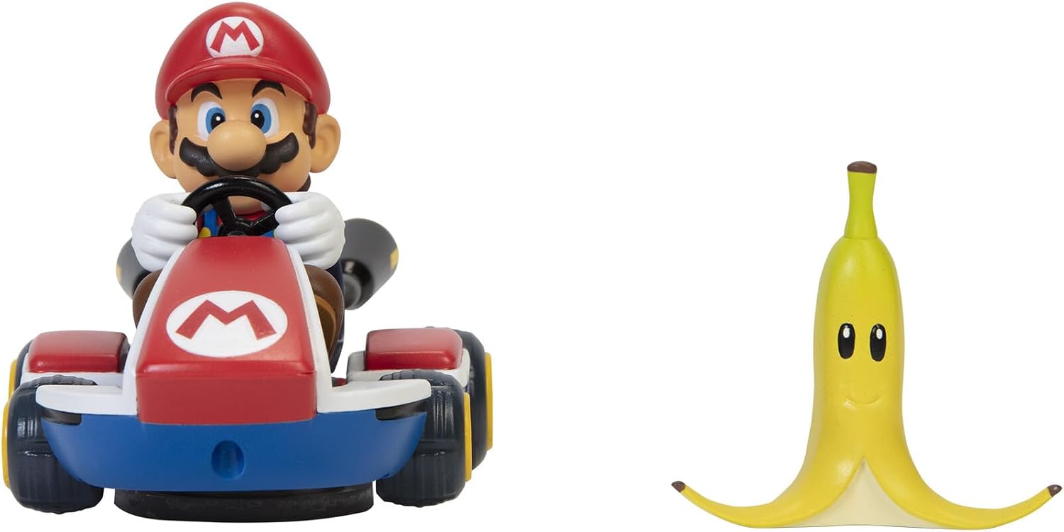 Figura de Ação Mario Kart 360 graus C/ Acessório Banana