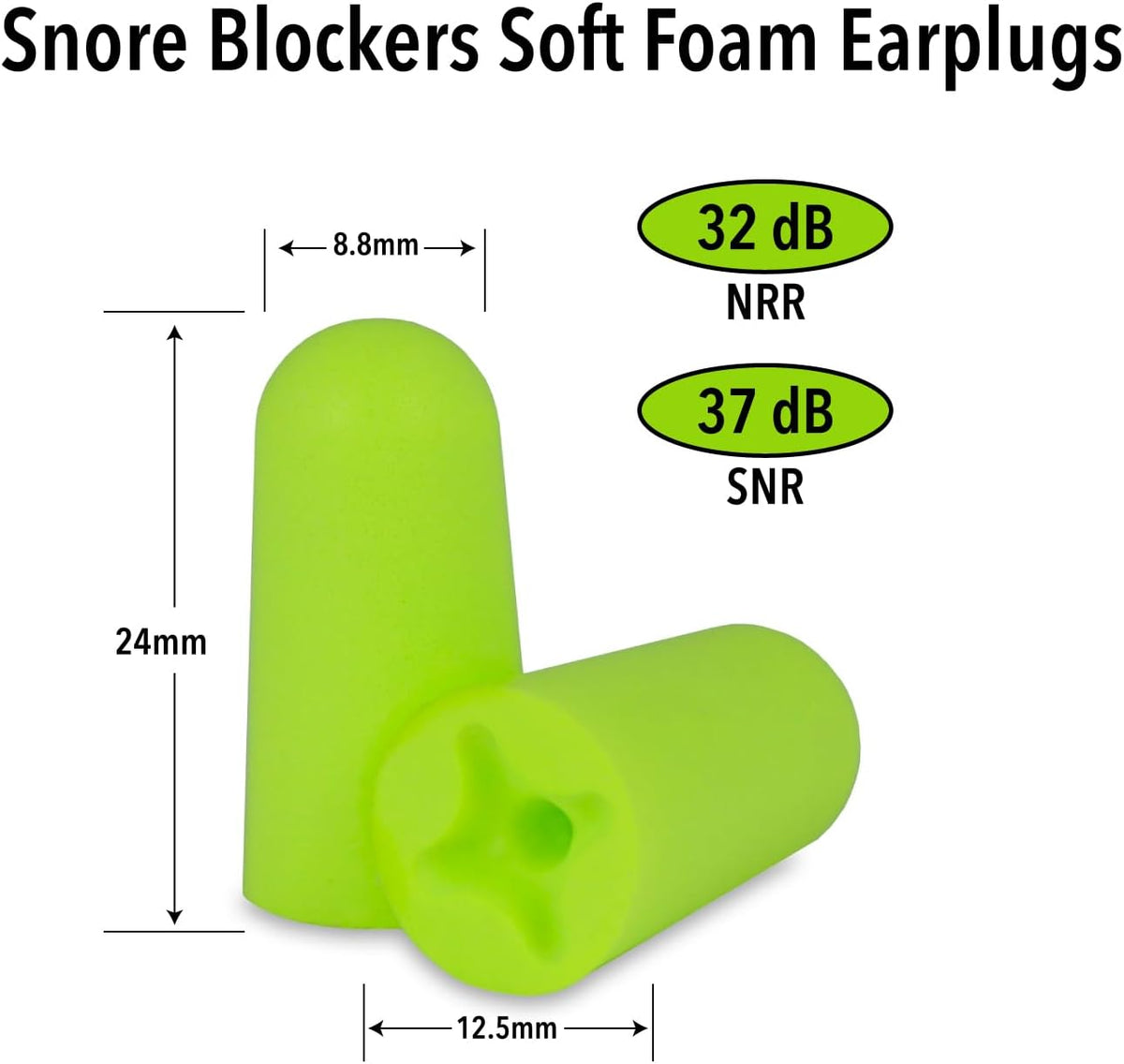 Protetor Auricular Espuma Macks Snore Blockers 50 Pares 32db