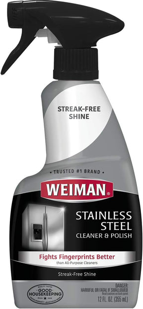 Weiman Limpador E Polidor Para Aço Inoxidável 355ml - Eua