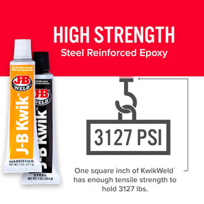 Cola Epóxi Com Aço Kwik Weld Jb Weld 8276 - 28,4g