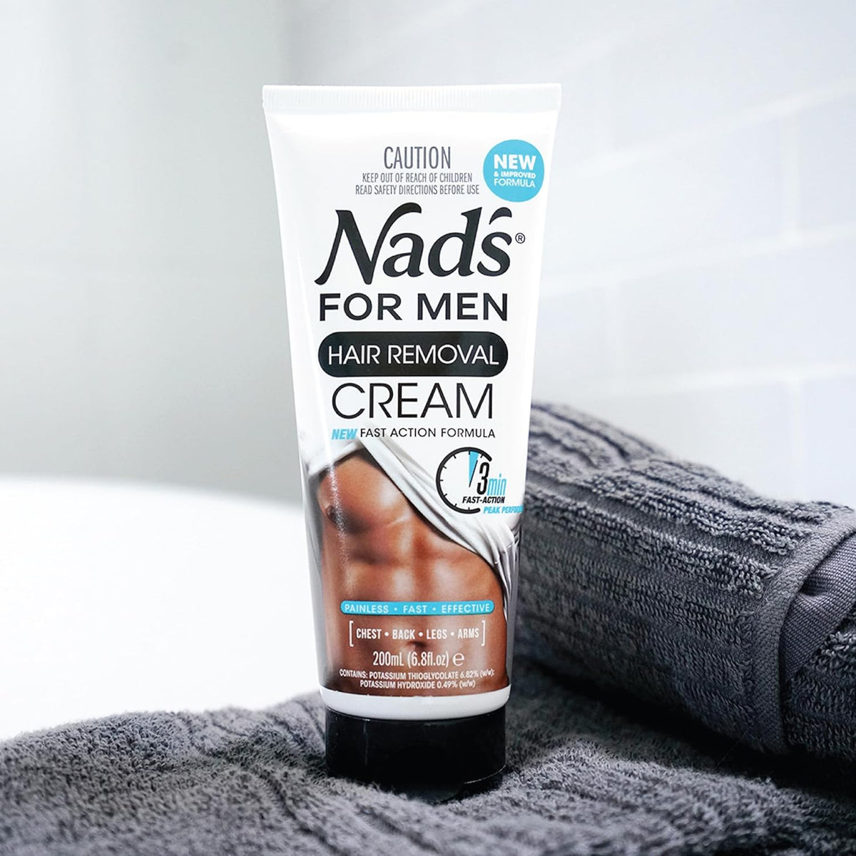 Nad's Hair For Men - Creme Depilatório Masculino Corpo 200ml