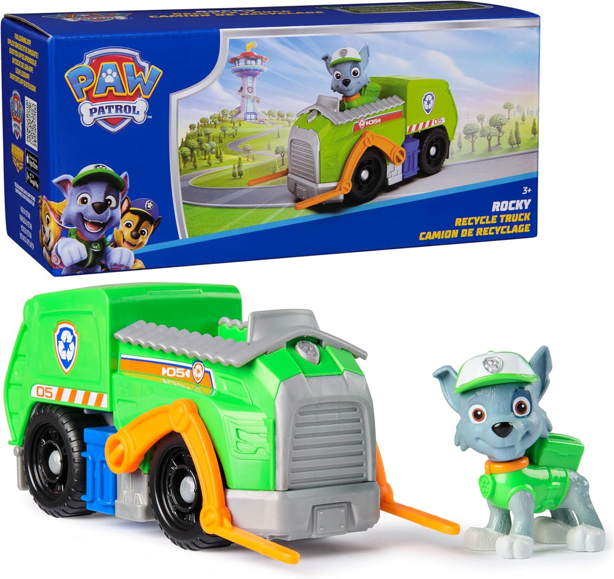 Patrulha Canina Veiculo Rocky Truck Sunny C/ Boneco