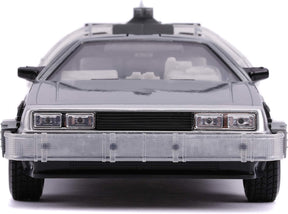 Miniatura Jada Delorean DMC-12 1:24 Cinza Prateado