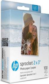Papel Fotográfico Hp Zink P/ Impressora Sprocket 100 Folhas