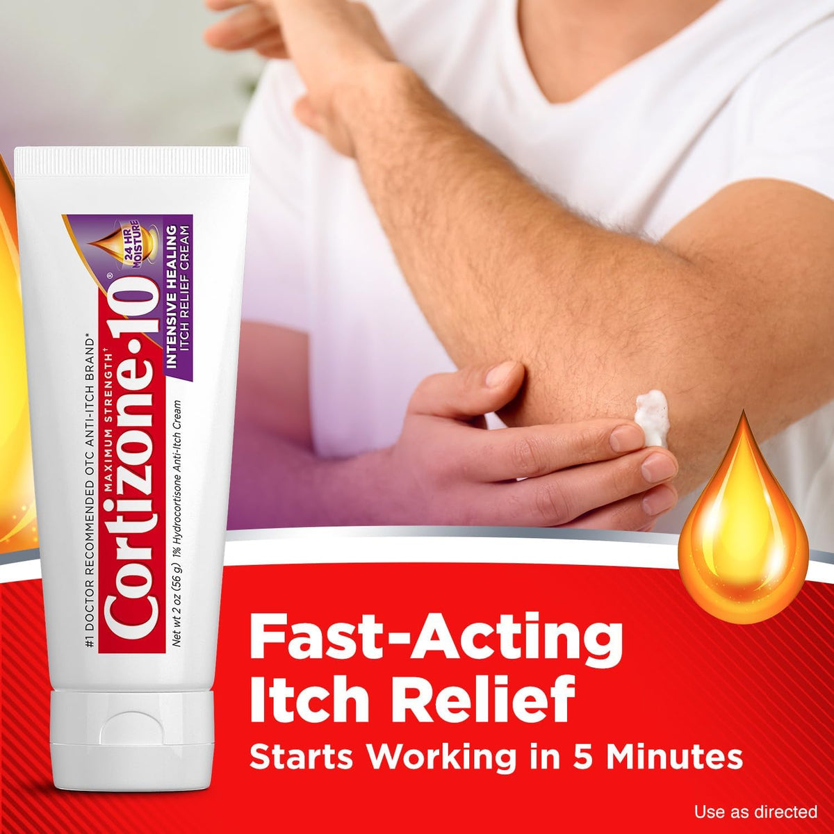 Cortizone 10, Creme Anti-coceira Potência Máxima 56 Gr ( Roxo)