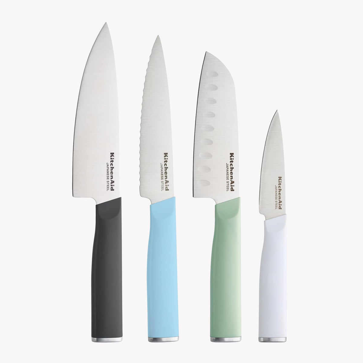 KitchenAid Conjunto de 4 facas Chef Aço Inoxidável Coloridas