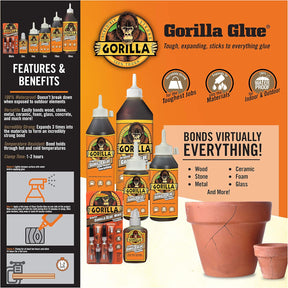 Cola Líquido Gorilla Cola Impermeável De Poliuretano - 59 Ml