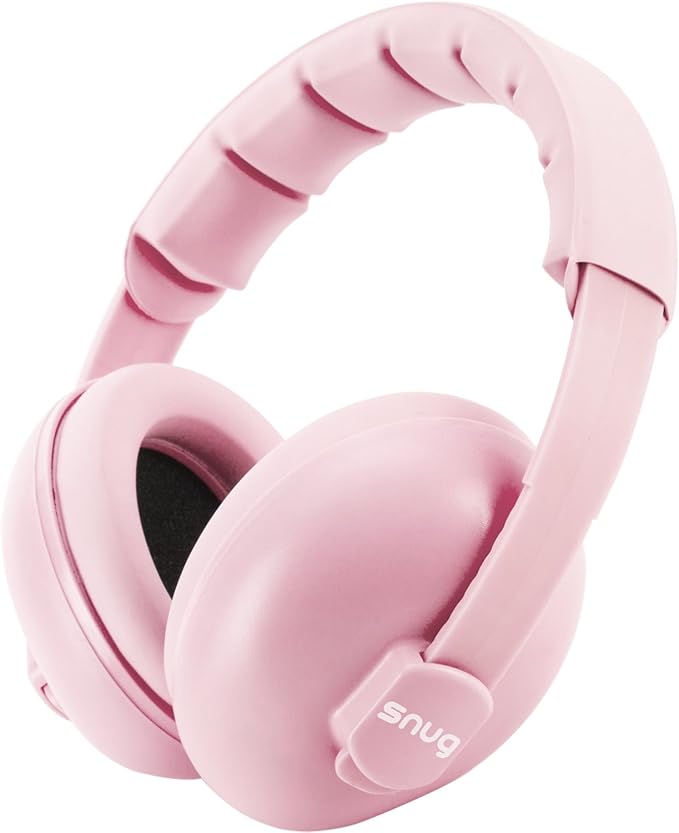 Abafador De Ruidos Snug Rosa Para Bebês De 3 Meses A 2 Anos