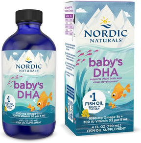 Nordic Naturals Babys Dha 1050mg Omega 3, Com Vit D, 119ml