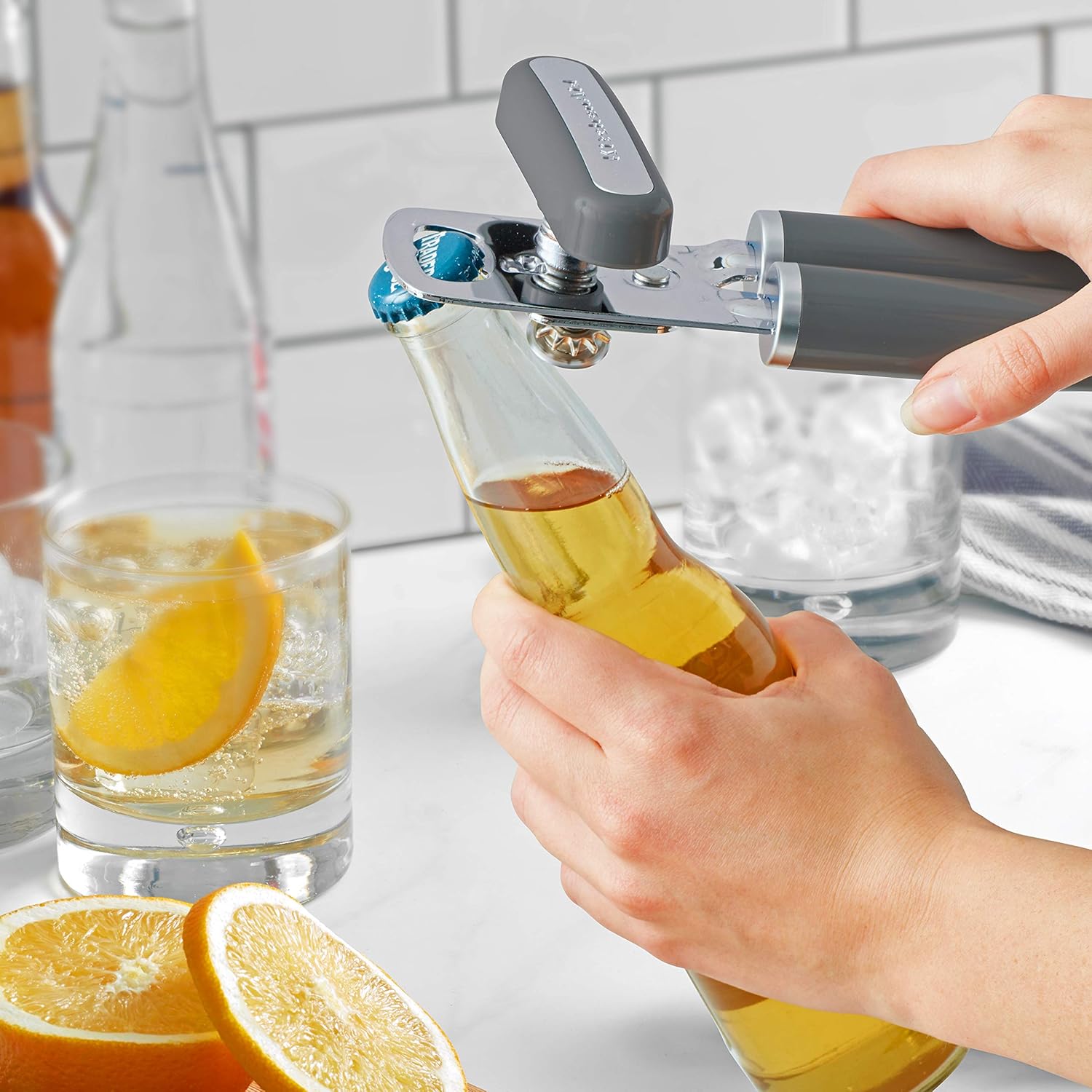 Kitchenaid Abridor de Latas e Garrafas Multifuncional - Chumbo