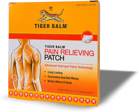 Tiger Balm 5 Adesivos Alívio Dor Grande 12x8cm Hydrogelpatch