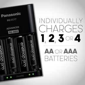 Panasonic Eneloop Pro : 4 Pilhas + Carregador ( 2550 Mah )