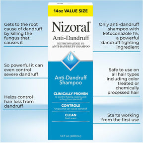 Nizoral Shampoo Psoríase Caspa E Seborréia 400ml Importado