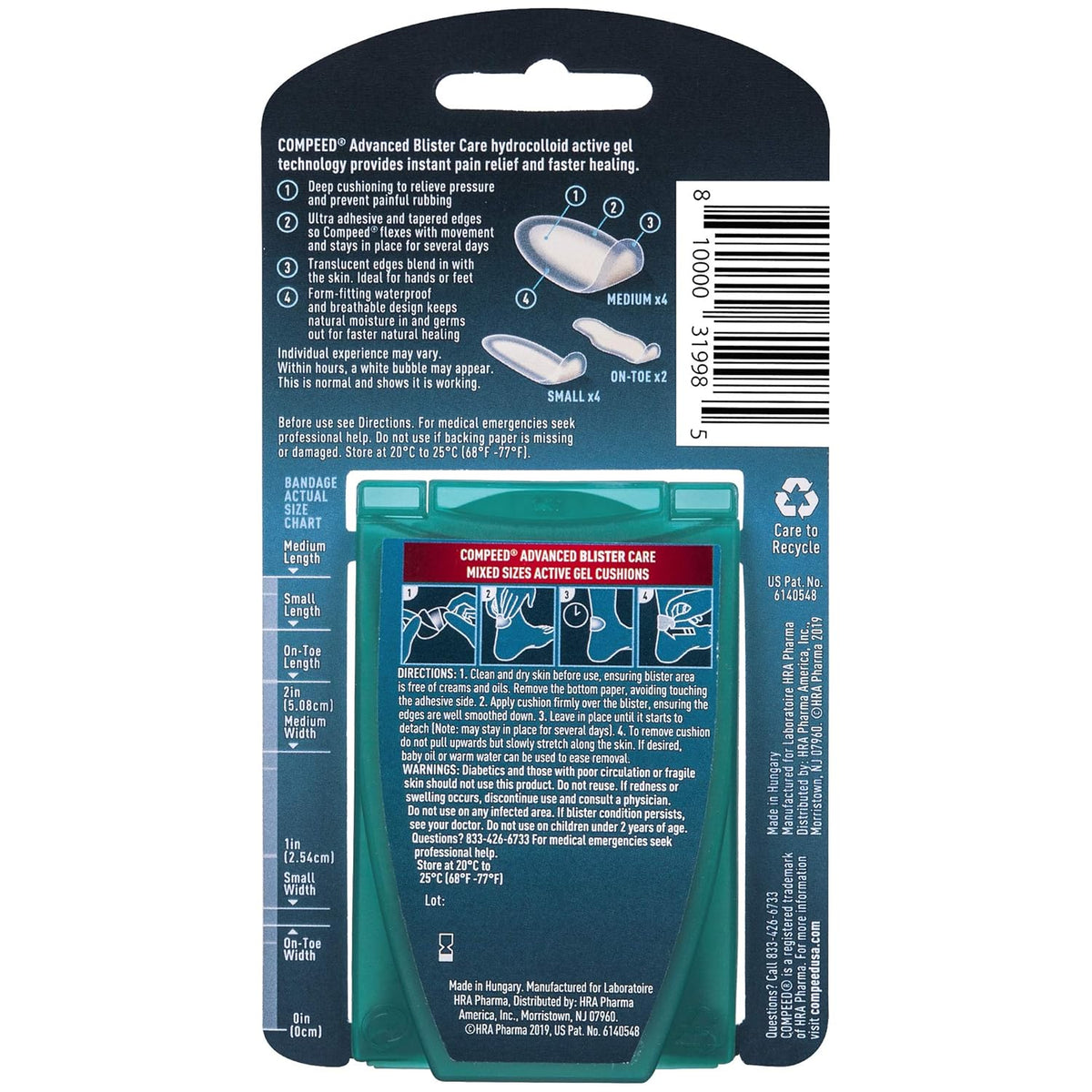 Compeed Advanced Blister Care Caixa Com 10 Adesivos Mistos