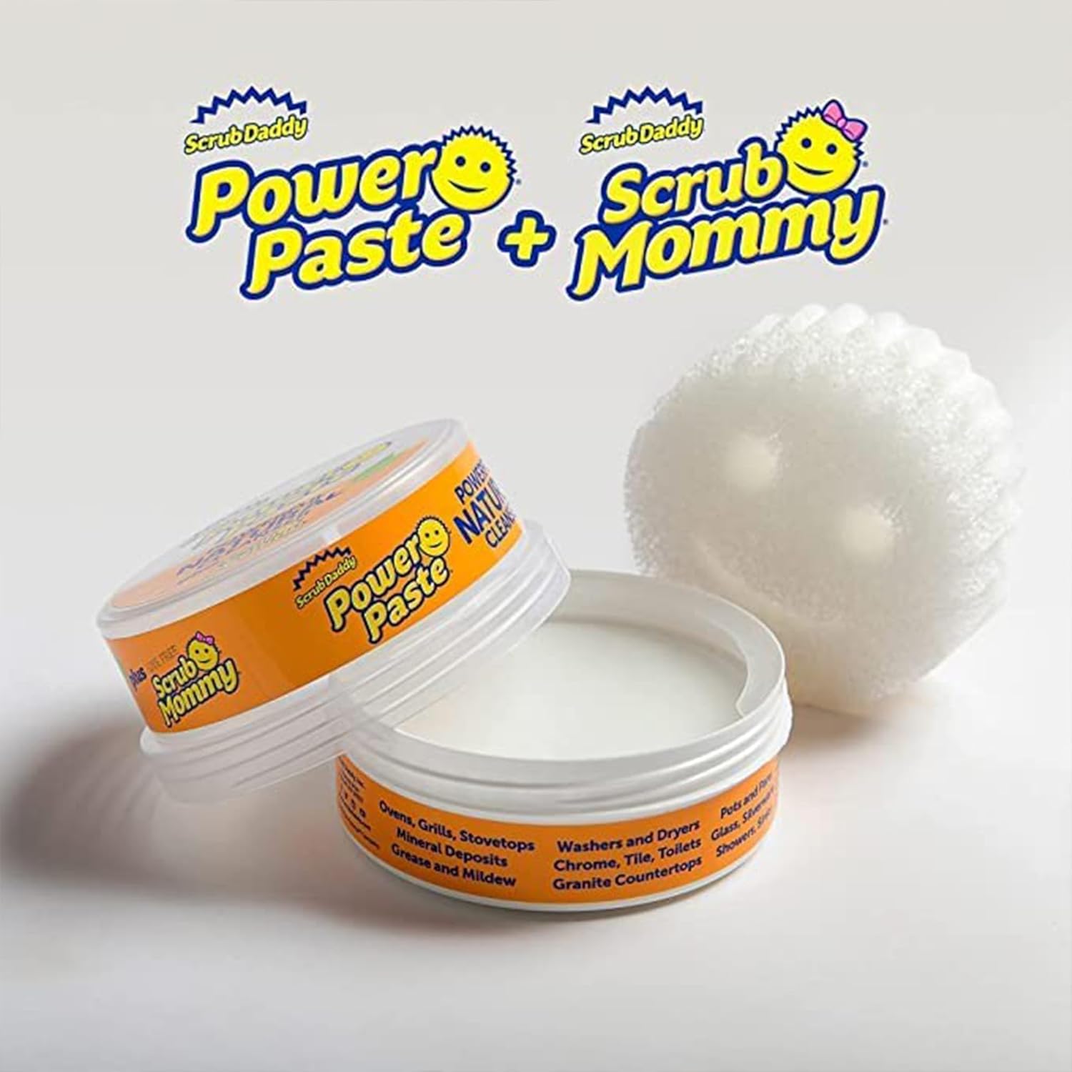 Scrub Power Pasta De Limpeza+ Esponja Scrub Mommy