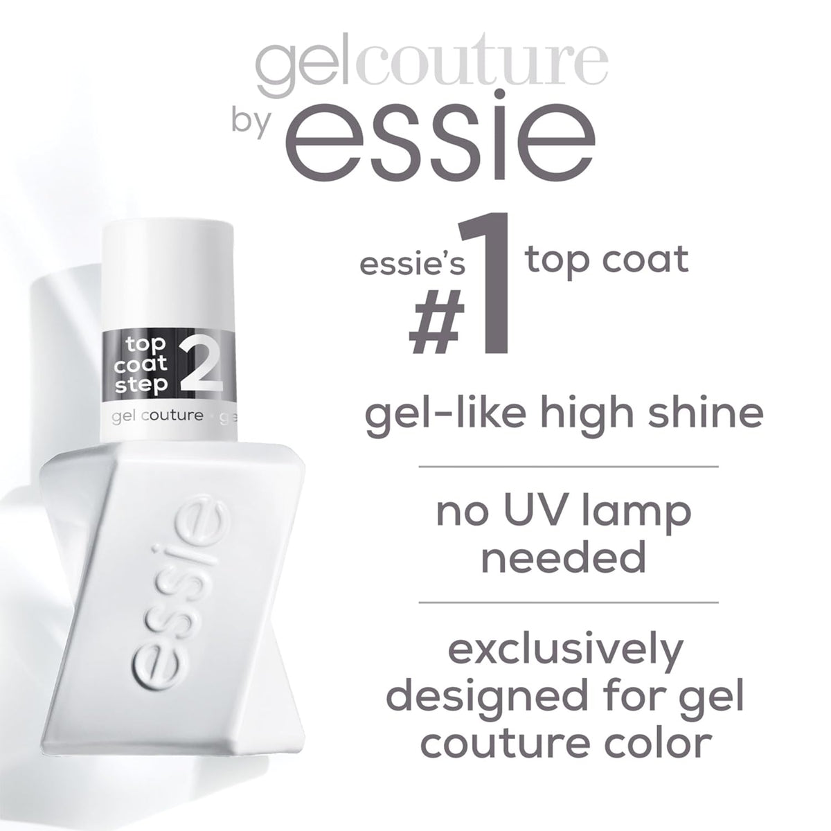 Essie Top Coat Transparente Longa Duração 13,5ml - USA