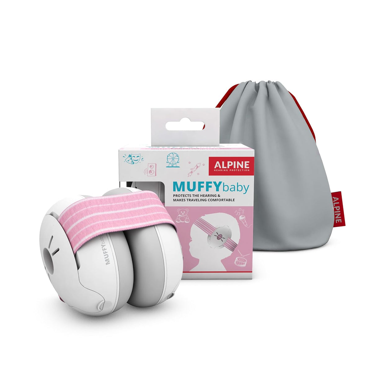 Alpine - Muffy Baby - Protetor Auricular Recém Nascido A 36m