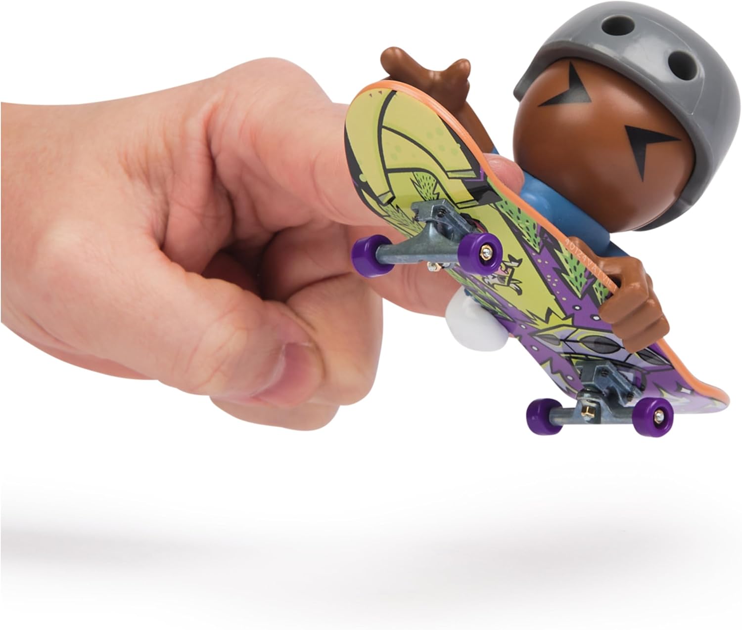 Tech Deck Skate De Dedo e Boneco Sk8 Crew 96m (Touca Cinza)