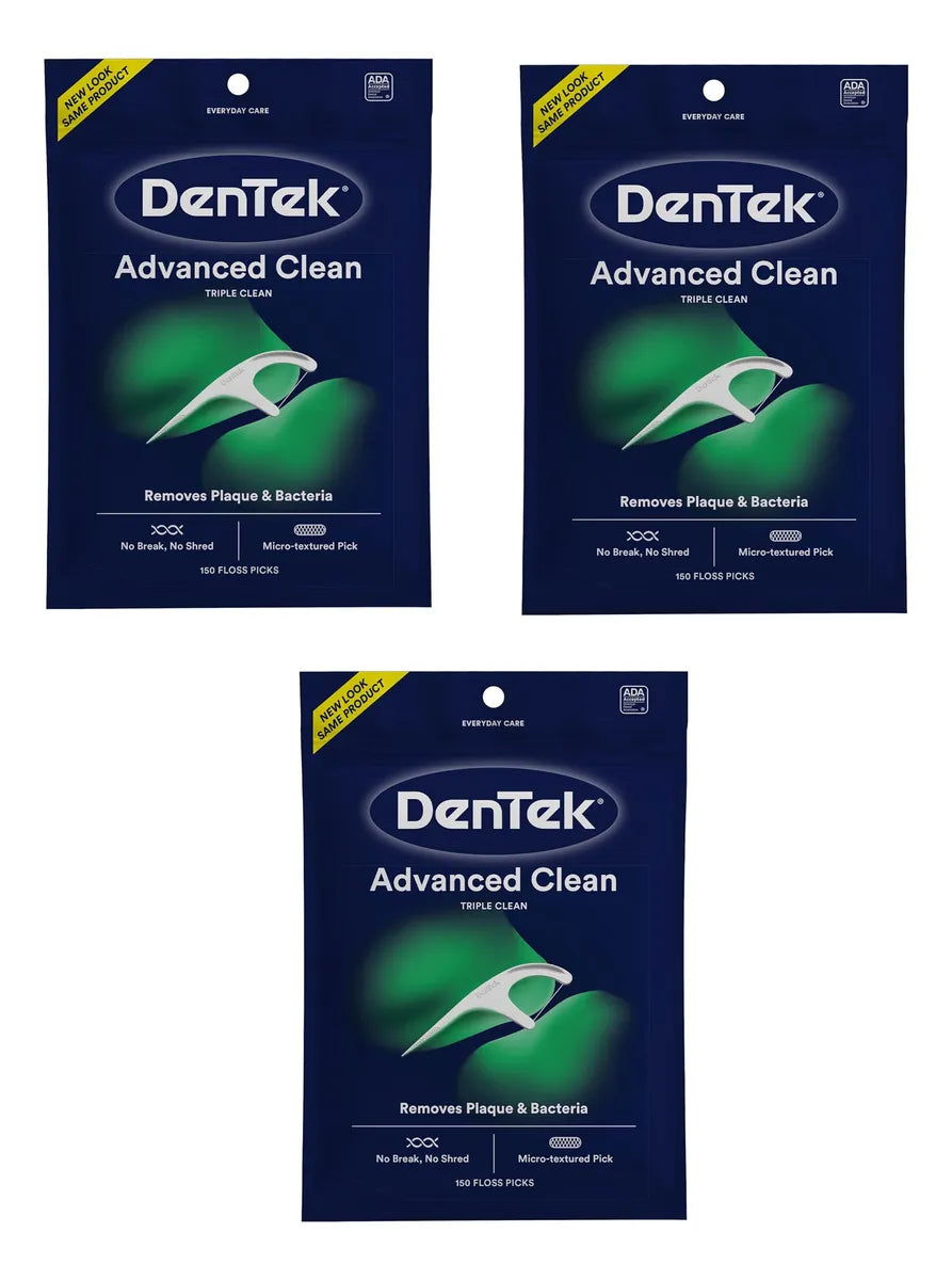 Dentek - Fio Dental Triple Clean Floss Picks - 450 Unids